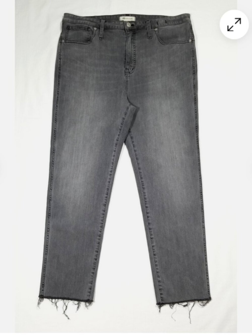 MADEWELL Cropped Straight Leg Stovepipe Jeans 6953E1M